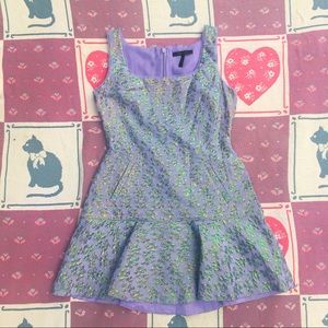 Iridescent Floral Purple Green BGBGMaxAzria Dress